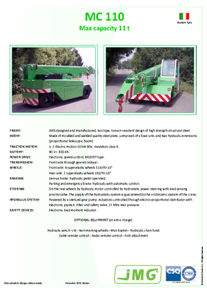 Industrie-Mobilkrane JMG MC 110