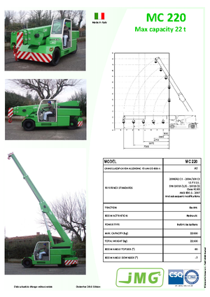 Industrie-Mobilkrane JMG MC 220