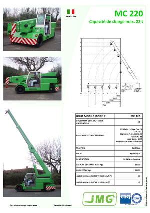 Industrie-Mobilkrane JMG MC 220