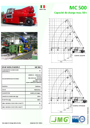 Industrie-Mobilkrane JMG MC 500