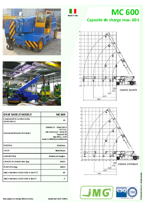Industrie-Mobilkrane JMG MC 600