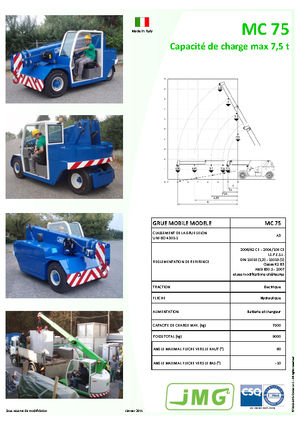 Industrie-Mobilkrane JMG MC 75