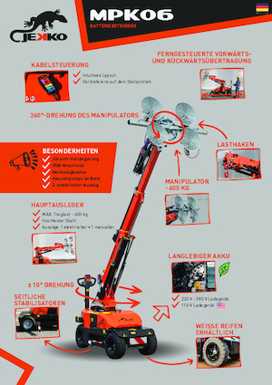 Industrie-Mobilkrane Jekko MPK06V