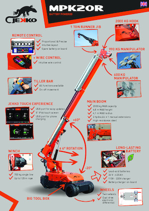 Industrie-Mobilkrane Jekko MPK20R