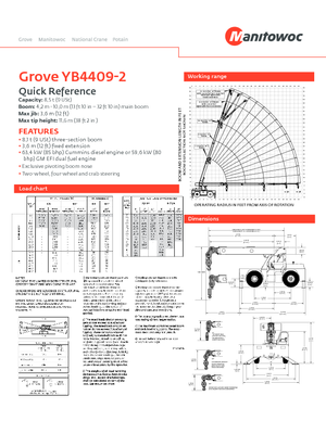 Industrie-Mobilkrane Grove YB4409-2