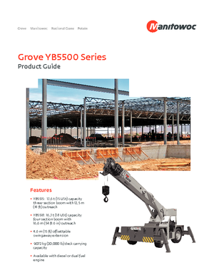 Industrie-Mobilkrane Grove YB 5515