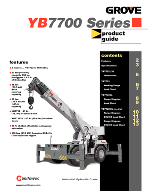 Industrie-Mobilkrane Grove YB 7722