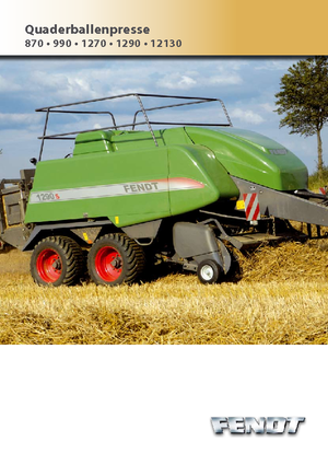 Grosspackenpressen + Hochdruckpressen Fendt 990 NE