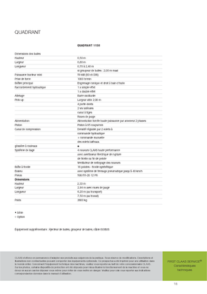 Grosspackenpressen + Hochdruckpressen Claas Quadrant 1150