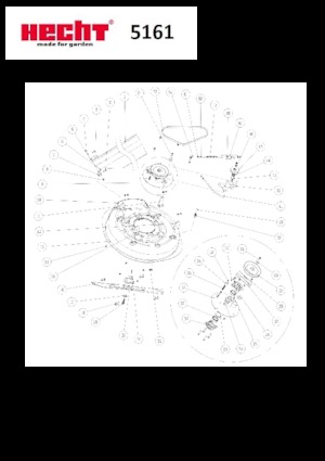 Aufsitzrasenmäher, Rasen- und Gartentraktoren Hecht 5161