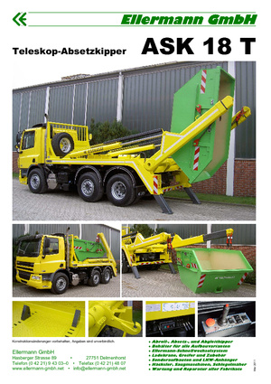 Absetz-Kipper Ellermann ASK 18 T