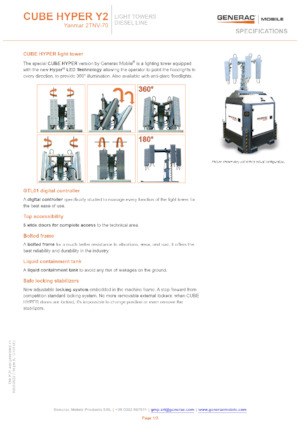 Lichtmasten Generac Mobile Cube Hyper Y2