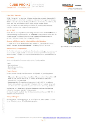 Lichtmasten Generac Mobile Cube Pro