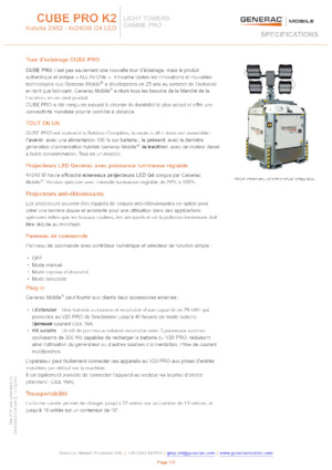 Lichtmasten Generac Mobile Cube Pro
