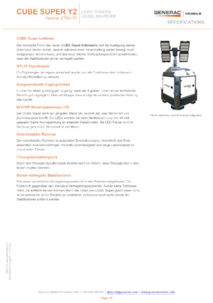 Lichtmasten Generac Mobile Cube Super Y2