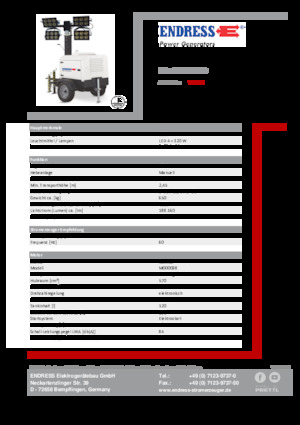 Lichtmasten Endress EFA 800 Y2-LED 