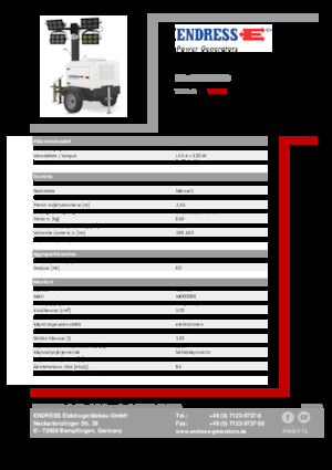 Lichtmasten Endress EFA 800 Y2-LED 