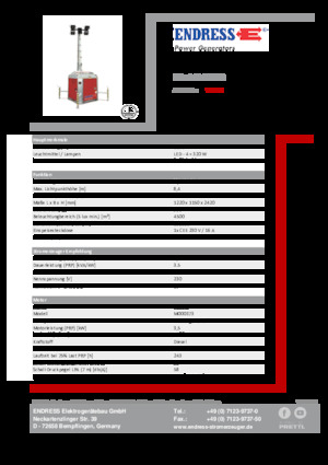Lichtmasten Endress EFA 840 S4 320