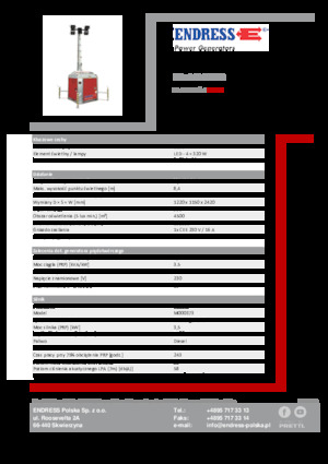 Lichtmasten Endress EFA 840 S4 320