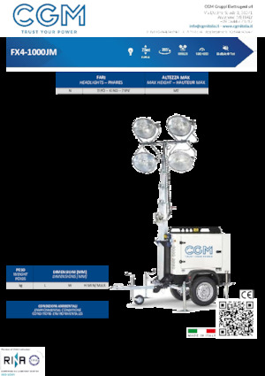 Lichtmasten CGM FX4-1000JM