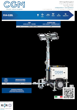 Lichtmasten CGM FX4-320L