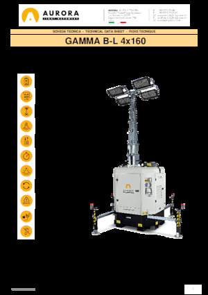 Lichtmasten Aurora Gamma B-L 4x160
