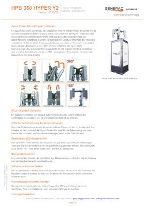 Lichtmasten Generac Mobile HPB 360 Hyper Y2