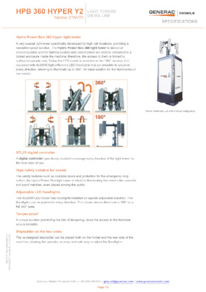 Lichtmasten Generac Mobile HPB 360 Hyper Y2
