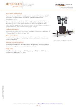 Lichtmasten Generac Mobile Hydro LED