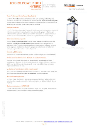 Lichtmasten Generac Mobile Hydro Power Box Hybrid
