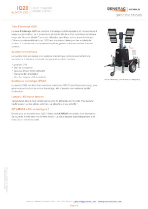 Lichtmasten Generac Mobile iQ 20
