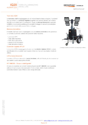 Lichtmasten Generac Mobile iQ 20