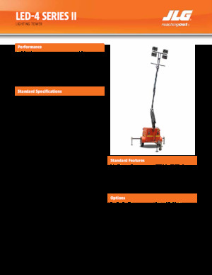 Lichtmasten JLG LED-4 series II