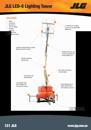 Lichtmasten JLG LED-8