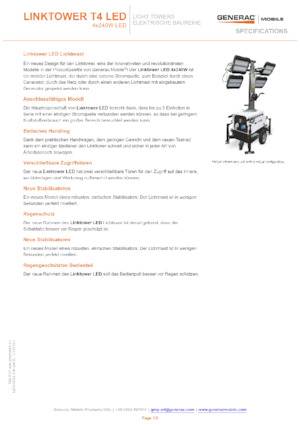 Lichtmasten Generac Mobile Linktower T4 LED