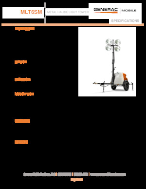 Lichtmasten Generac Mobile MLT6 SM