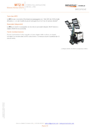 Lichtmasten Generac Mobile MT 2 Y