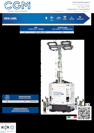 Lichtmasten CGM OK6-160L