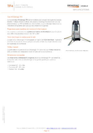 Lichtmasten Generac Mobile TF 4