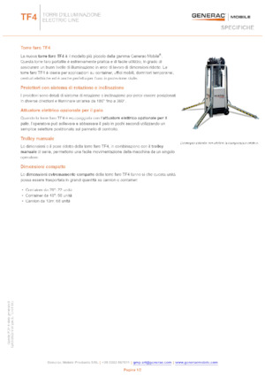 Lichtmasten Generac Mobile TF 4