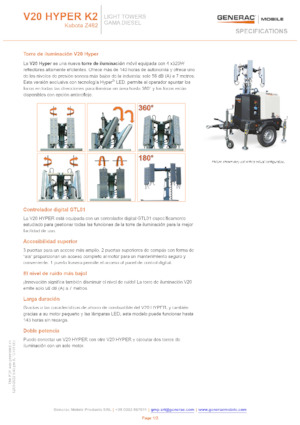 Lichtmasten Generac Mobile V 20 Hyper K2