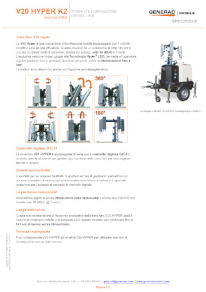 Lichtmasten Generac Mobile V 20 Hyper K2