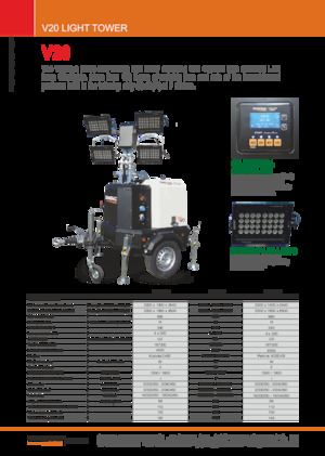 Lichtmasten Generac Mobile V 20 Y2