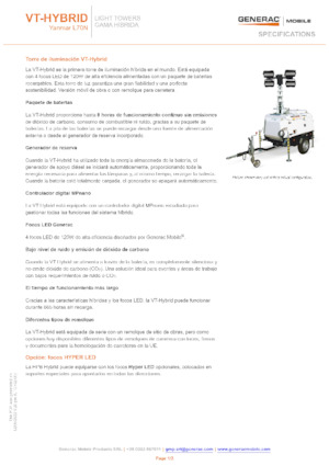 Lichtmasten Generac Mobile VT-Hybrid