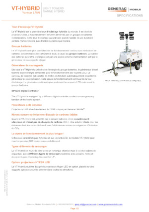 Lichtmasten Generac Mobile VT-Hybrid