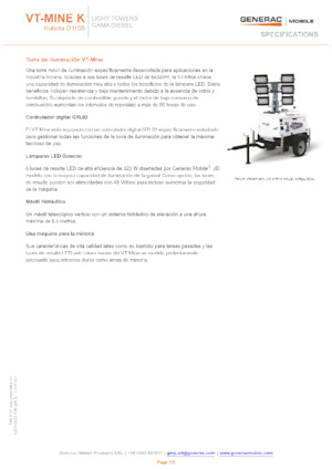 Lichtmasten Generac Mobile VT-MINE K