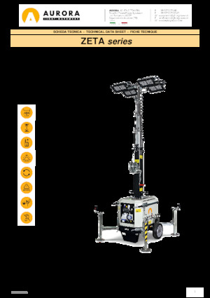 Lichtmasten Aurora Zeta 4x75W