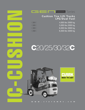 Frontstapler Treibgas Clark C20 C