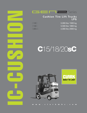 Frontstapler Treibgas Clark C20 s C