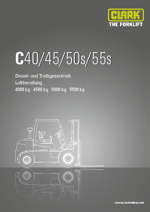Frontstapler Treibgas Clark C50 s L